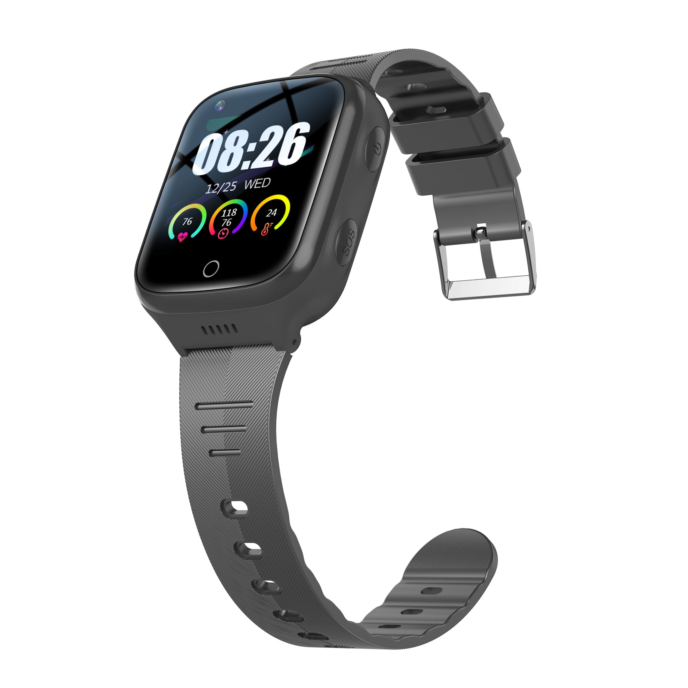 GPS Smartwatch WB9L - GPS Watch Senior - Smartwatch pour personnes âgées - Alarmes personnelles - montre d'alarme personnes âgées - GPS Watch Alzheimer - Détection de chute