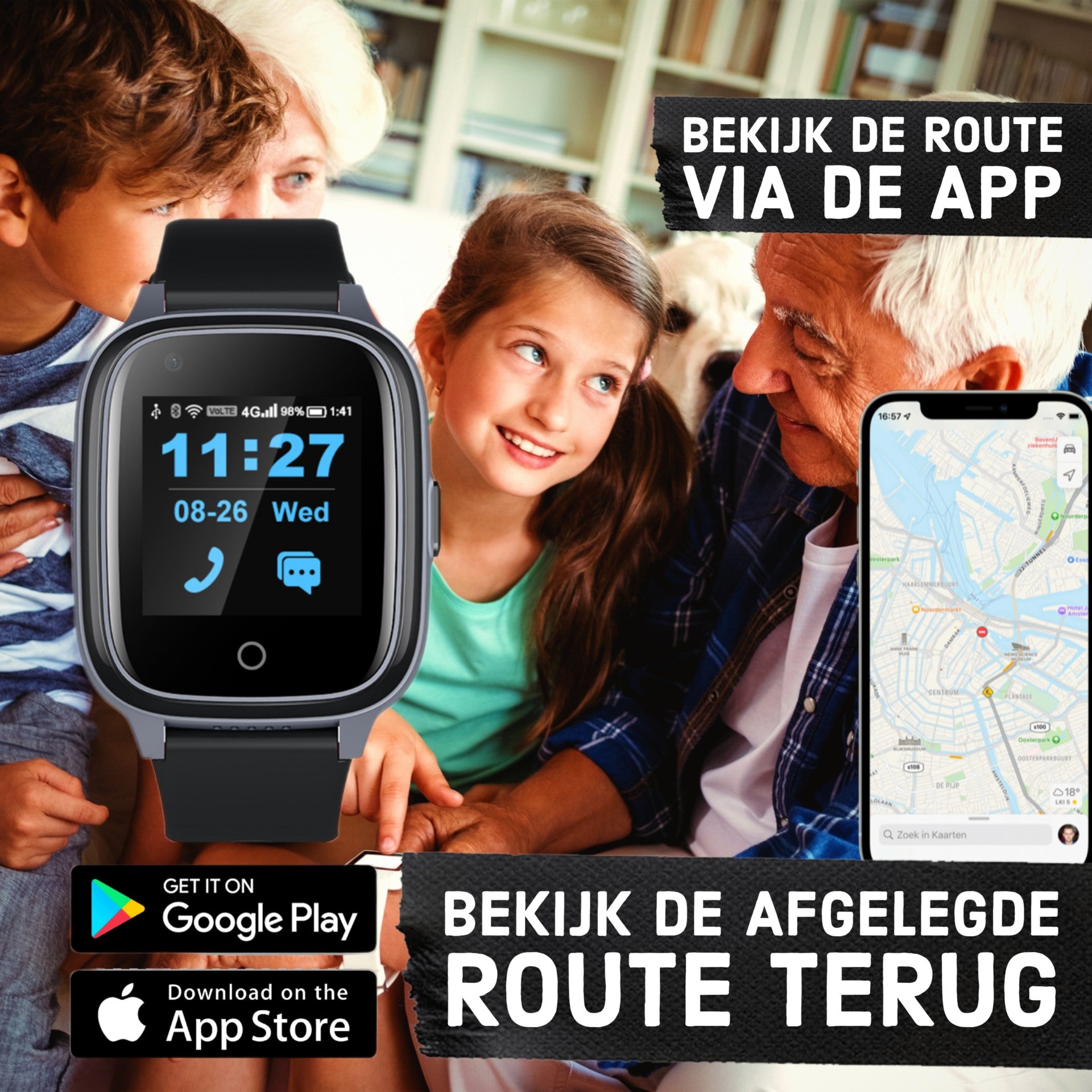 Montre gps pour online senior