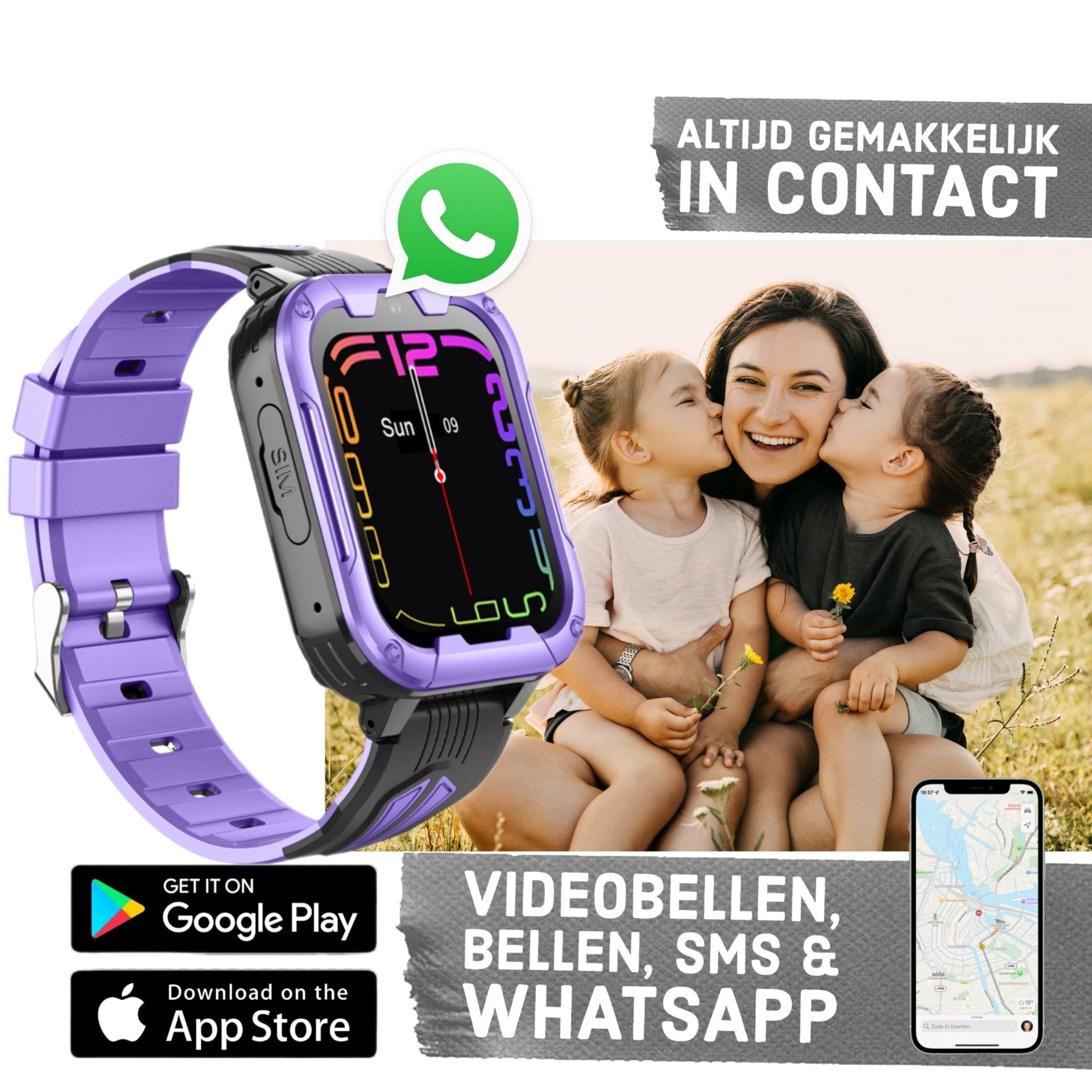 Wiesba WB40 gps kindersmartwatch